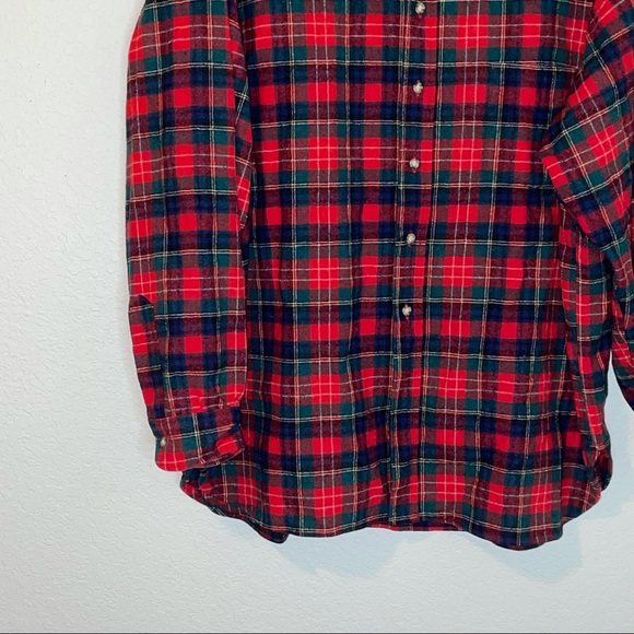 Vintage Pendleton Pure Virgin Wool Flannel Button Up Shirt Made in USA Size XL - Picture 3 of 9